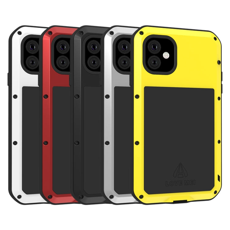 For iPhone 11 Pro Max LOVE MEI Metal Shockproof Waterproof Dustproof Protective Case(Black) - iPhone 11 Pro Max Cases by LOVE MEI | Online Shopping South Africa | PMC TechLife | Buy Now Pay Later Mobicred