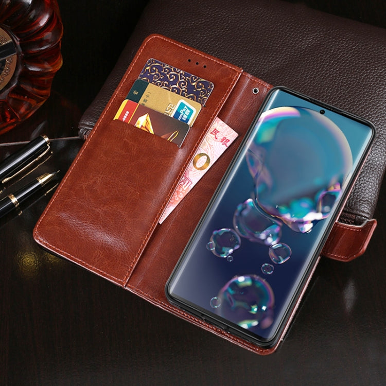 For Sharp Aquos R6 idewei Crazy Horse Texture Horizontal Flip Leather Case with Holder & Card Slots & Wallet(Rose Red) - More Brand by idewei | Online Shopping South Africa | PMC Jewellery | Buy Now Pay Later Mobicred