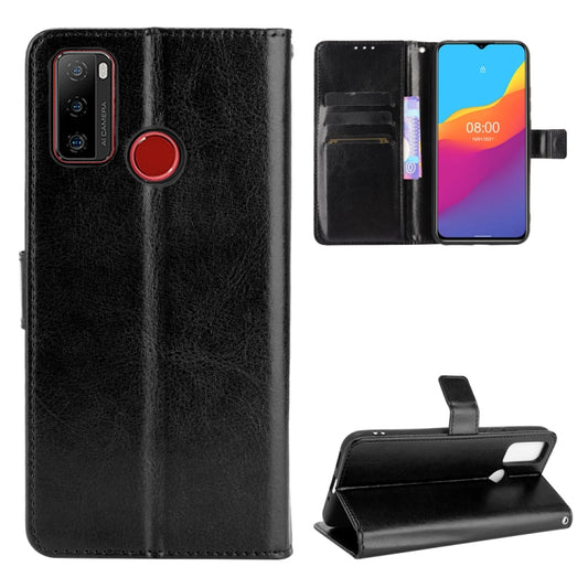 For Ulefone Note 10 Crazy Horse Texture Horizontal Flip Leather Case with Holder & Card Slots & Lanyard(Black) - Ulefone Cases by PMC Jewellery | Online Shopping South Africa | PMC Jewellery | Buy Now Pay Later Mobicred