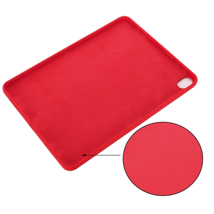 Solid Color Liquid Silicone Shockpoof Tablet Case For iPad Air 11 2024 / Air 2022 / 2020 10.9(Red) - iPad Air (2022) / (2020) 10.9 Cases by PMC Jewellery | Online Shopping South Africa | PMC Jewellery | Buy Now Pay Later Mobicred