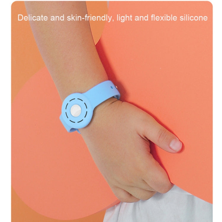 Anti-scratch Shockproof Silicone Bracelet Strap Protective Cover Case For AirTag(Wine Red) -  by PMc TechLife | Online Shopping South Africa | PMc TechLife | Buy Now Pay Later Mobicred