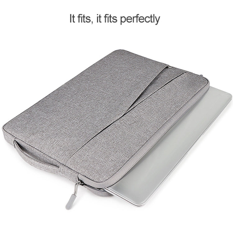 ND01DS Polyester Notebook Laptop Liner Bag with Small Bag, Size:13.3 inch(Hemp Grey) - 13.3 inch by PMC Jewellery | Online Shopping South Africa | PMC Jewellery | Buy Now Pay Later Mobicred