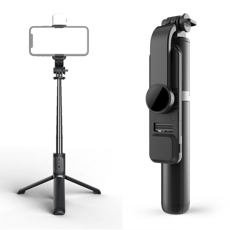 Q02S Fill Light Bluetooth Selfie Stick Tripod Mobile Phone Holder(Black) - Selfie Sticks by PMC TechLife | Online Shopping South Africa | PMC TechLife | Buy Now Pay Later Mobicred