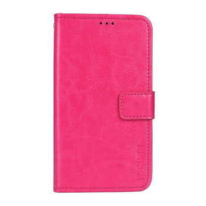 For Doogee X95 / X95 Pro idewei Crazy Horse Texture Horizontal Flip Leather Case with Holder & Card Slots & Wallet(Rose Red) - More Brand by idewei | Online Shopping South Africa | PMC Jewellery | Buy Now Pay Later Mobicred