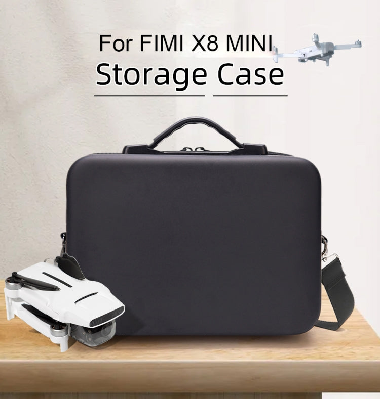 Single Shoulder Storage Bag Shockproof Waterproof Travel Carrying Cover Hard Case for FIMI X8 Mini(Black + Black Liner) -  by PMC Jewellery | Online Shopping South Africa | PMC Jewellery | Buy Now Pay Later Mobicred