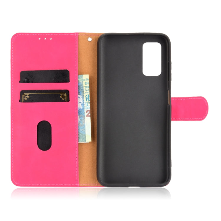 For Blackview A90 Solid Color Skin Feel Magnetic Buckle Horizontal Flip Calf Texture PU Leather Case with Holder & Card Slots & Wallet(Rose Red) - More Brand by PMC Jewellery | Online Shopping South Africa | PMC Jewellery | Buy Now Pay Later Mobicred