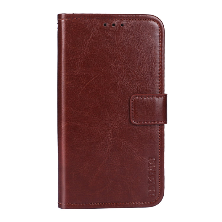 For Lenovo K13 Note idewei Crazy Horse Texture Horizontal Flip Leather Case with Holder & Card Slots & Wallet(Brown) - Lenovo by idewei | Online Shopping South Africa | PMC Jewellery | Buy Now Pay Later Mobicred