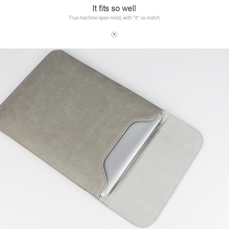PU02 Ultra-thin Notebook Liner Bag with Small Bag, Size:13.3 inch(Dark Grey) - free shipping - PMC TechLife - Order now!