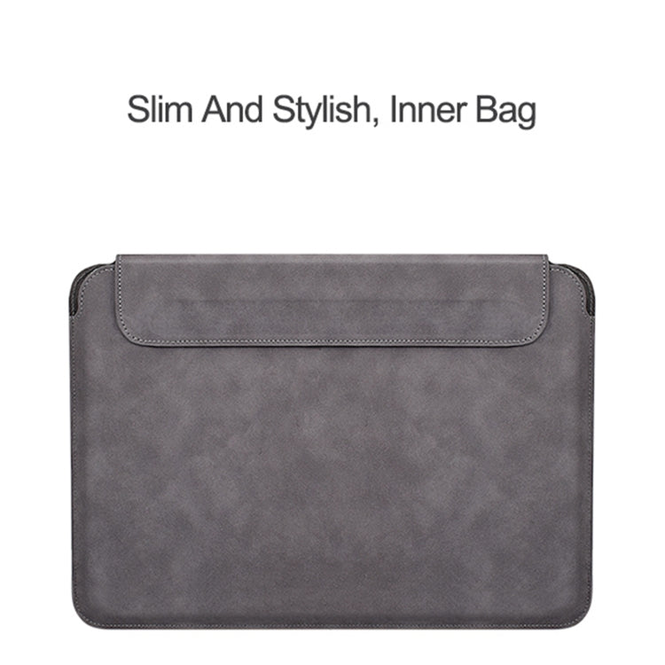 PU03 Lightweight Sheepskin Notebook Liner Bag, Size:14.1-15.4 inch(Deep Space Gray) - 15 inch by PMC Jewellery | Online Shopping South Africa | PMC Jewellery | Buy Now Pay Later Mobicred