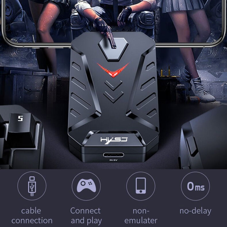 HXSJ P8 Mobile Phone Keyboard Mouse Converter for Android System(Black) - free shipping - PMC Jewellery - Order now!