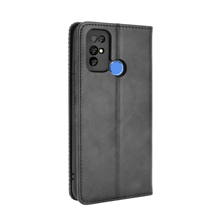 For Doogee X96 Pro Magnetic Buckle Retro Crazy Horse Texture Horizontal Flip Leather Case with Holder & Card Slots & Photo Frame(Black) - More Brand by PMC Jewellery | Online Shopping South Africa | PMC Jewellery | Buy Now Pay Later Mobicred