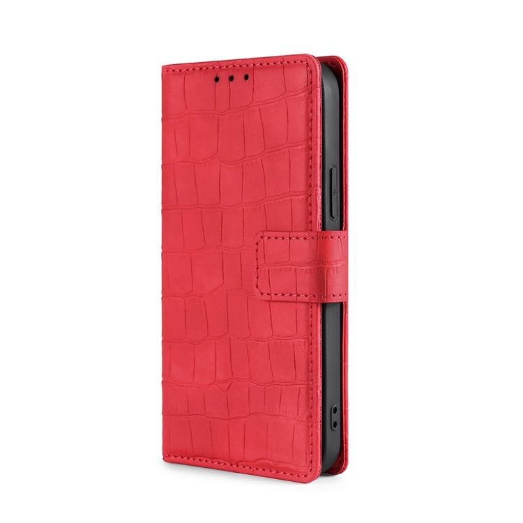 For Doogee X95 Skin Feel Crocodile Texture Magnetic Clasp Horizontal Flip PU Leather Case with Holder & Card Slots & Wallet(Red) - More Brand by PMC Jewellery | Online Shopping South Africa | PMC Jewellery | Buy Now Pay Later Mobicred