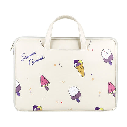 ST01KT Lightweight PU Printed Laptop Bag, Size:13.3 inch(Ice Cream) - 13.3 inch by PMC Jewellery | Online Shopping South Africa | PMC Jewellery | Buy Now Pay Later Mobicred