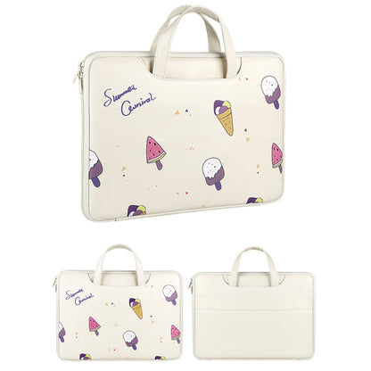 ST01KT Lightweight PU Printed Laptop Bag, Size:13.3 inch(Ice Cream) - 13.3 inch by PMC Jewellery | Online Shopping South Africa | PMC Jewellery | Buy Now Pay Later Mobicred