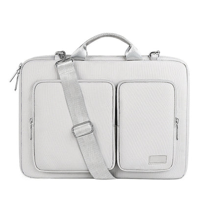 ST11 Polyester Thickened Laptop Bag with Detachable Shoulder Strap, Size:13.3 inch(Silver Gray) - 13.3 inch by PMC Jewellery | Online Shopping South Africa | PMC Jewellery | Buy Now Pay Later Mobicred