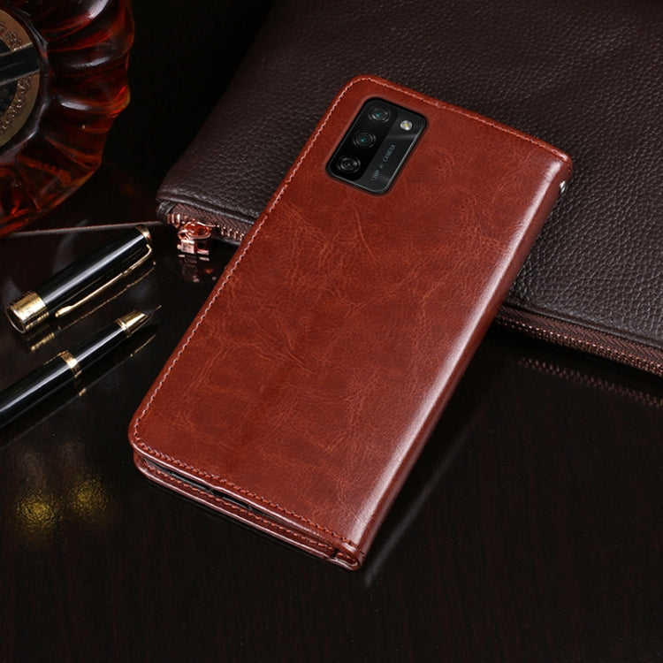 For Blackview A100 idewei Crazy Horse Texture Horizontal Flip Leather Case with Holder & Card Slots & Wallet(White) - More Brand by idewei | Online Shopping South Africa | PMC TechLife | Buy Now Pay Later Mobicred
