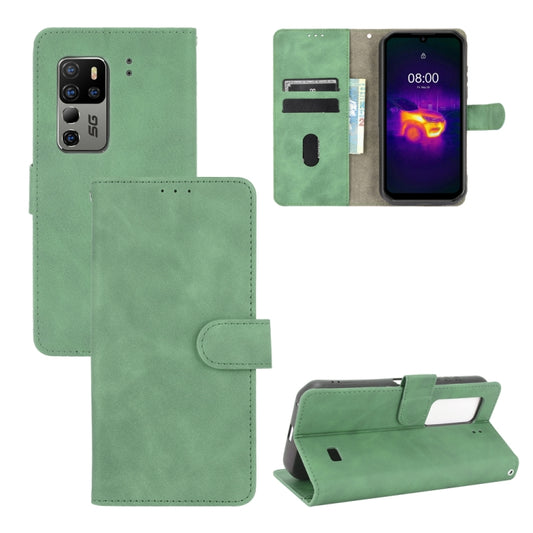 For Ulefone Armor 11T 5G Solid Color Skin Feel Magnetic Buckle Horizontal Flip Calf Texture PU Leather Case with Holder & Card Slots & Wallet(Green) - Ulefone Cases by PMC Jewellery | Online Shopping South Africa | PMC Jewellery | Buy Now Pay Later Mobicred