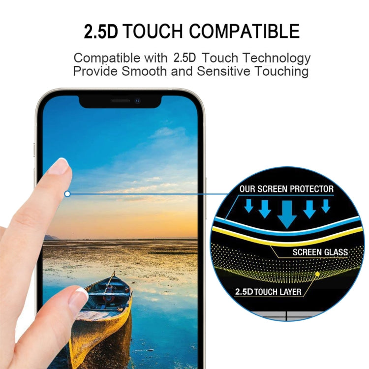 For iPhone 16e / 13 / 13 Pro Full Glue Full Screen Tempered Glass Film - iPhone 13 Tempered Glass by PMC TechLife | Online Shopping South Africa | PMC TechLife | Buy Now Pay Later Mobicred