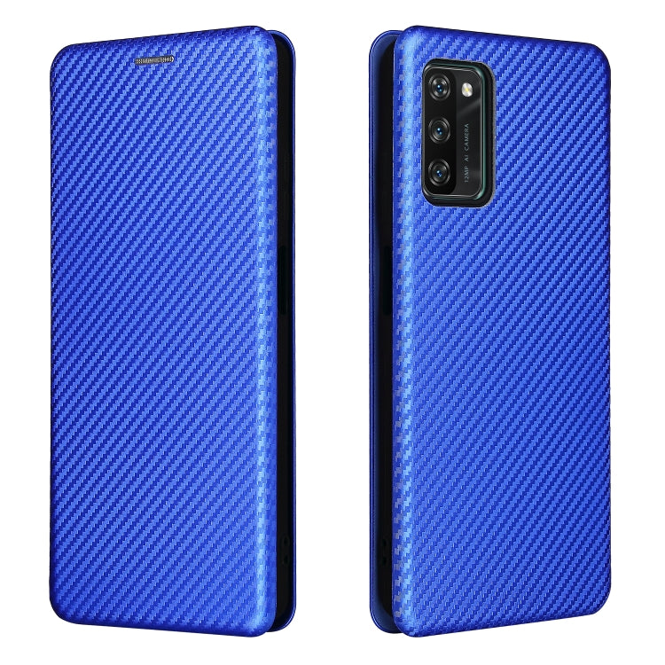 For Blackview A100 Carbon Fiber Texture Horizontal Flip TPU + PC + PU Leather Case with Card Slot(Blue) - More Brand by PMC Jewellery | Online Shopping South Africa | PMC Jewellery | Buy Now Pay Later Mobicred