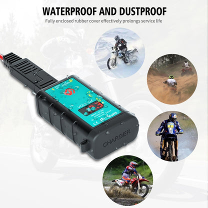 WUPP ZH-1422B2 DC12-24V Motorcycle Square Single USB + PD Fast Charging Charger with Switch + Voltmeter + Integrated SAE Socket + 1m SAE Socket Cable - Battery Charger by WUPP | Online Shopping South Africa | PMC Jewellery | Buy Now Pay Later Mobicred