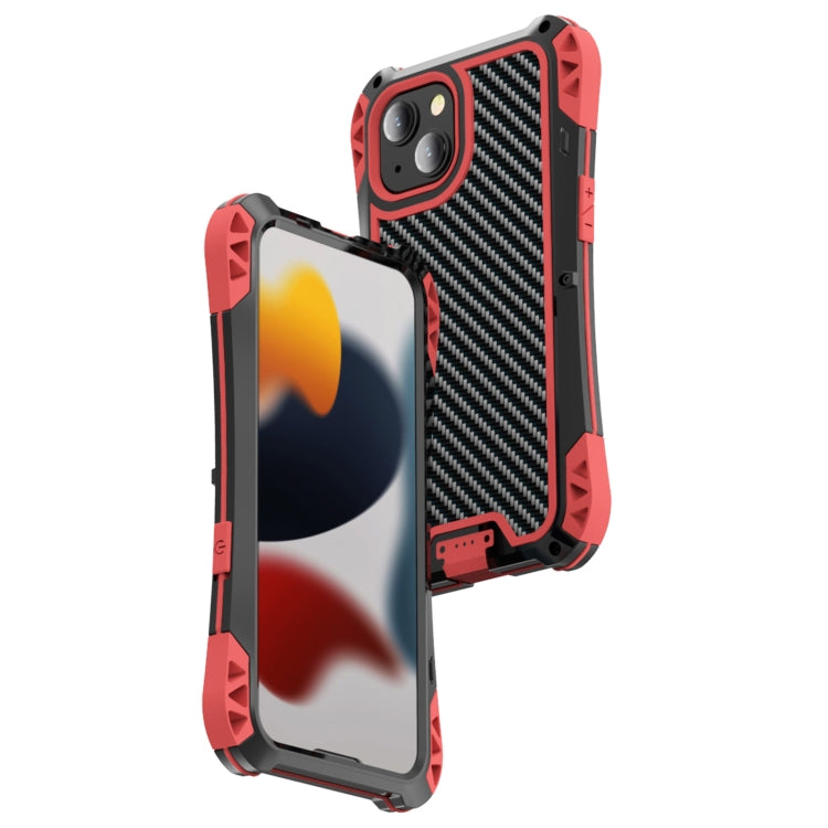 For iPhone 13 Pro Max R-JUST AMIRA Shockproof Dustproof Waterproof Metal Protective Case (Red) - iPhone 13 Pro Max Cases by R-JUST | Online Shopping South Africa | PMC TechLife | Buy Now Pay Later Mobicred