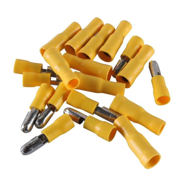 A6197 120 PCS Yellow AWG12~10 Bullet Male and Female Terminal Cold Press Terminal - Booster Cable & Clip by PMC Jewellery | Online Shopping South Africa | PMC Jewellery | Buy Now Pay Later Mobicred