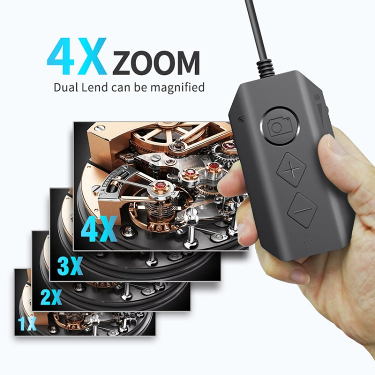 Y17 5MP 7.9mm Dual-lens HD Autofocus WiFi Industrial Digital Endoscope Zoomable Snake Camera, Cable Length:5m Hard Cable(Black) -  by PMC Jewellery | Online Shopping South Africa | PMC Jewellery | Buy Now Pay Later Mobicred