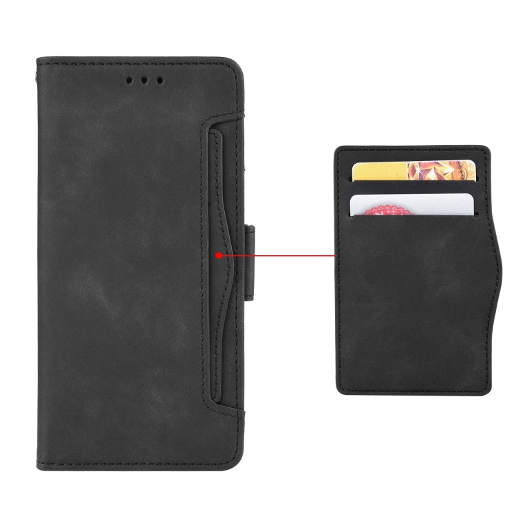 For Doogee N40 Pro Skin Feel Calf Pattern Horizontal Flip Leather Case with Holder & Card Slots & Photo Frame(Black) - More Brand by PMC Jewellery | Online Shopping South Africa | PMC Jewellery | Buy Now Pay Later Mobicred