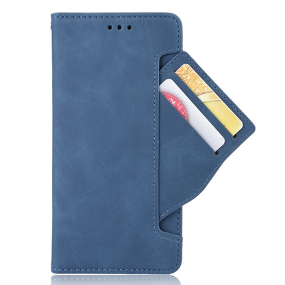 For Doogee N40 Pro Skin Feel Calf Pattern Horizontal Flip Leather Case with Holder & Card Slots & Photo Frame(Blue) - More Brand by PMC Jewellery | Online Shopping South Africa | PMC Jewellery | Buy Now Pay Later Mobicred