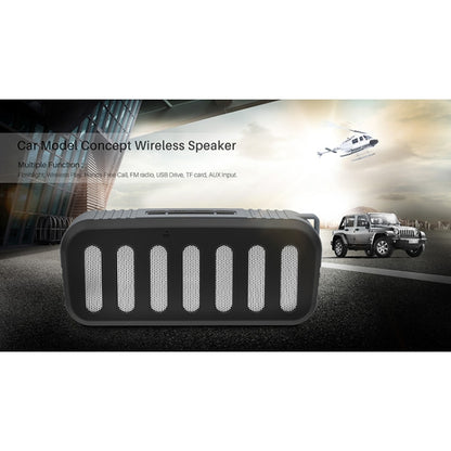 NewRixing NR-2013 TWS Car Exhaust Duct-shaped Bluetooth Speaker(Blue) - Desktop Speaker by NewRixing | Online Shopping South Africa | PMC Jewellery | Buy Now Pay Later Mobicred