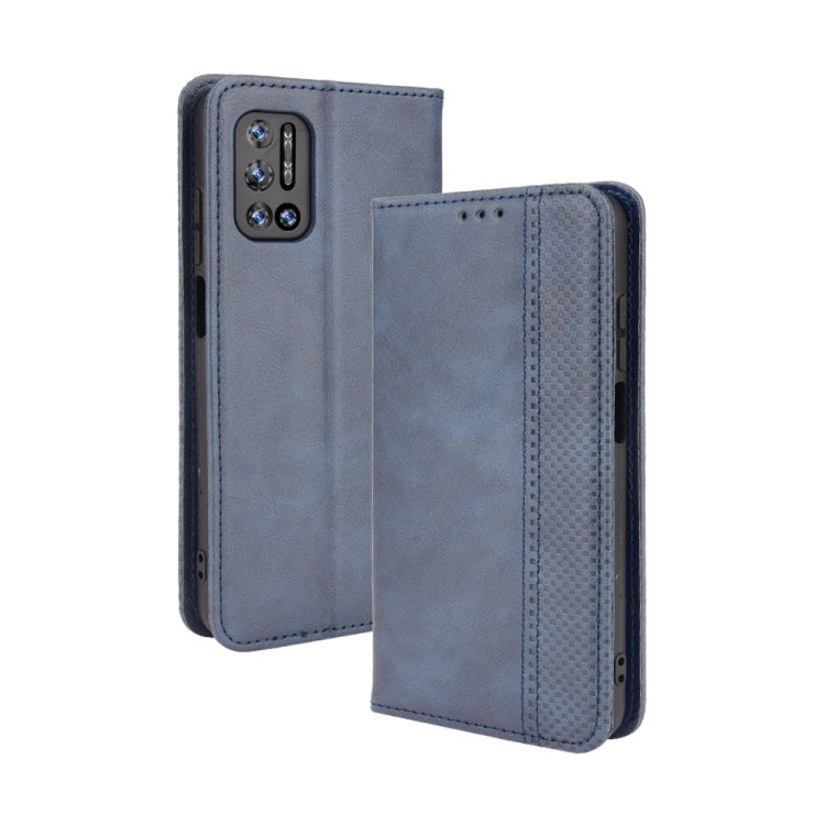 For Doogee N40 Pro Magnetic Buckle Retro Pattern Horizontal Flip Leather Case with Holder & Card Slot & Wallet(Blue) - More Brand by PMC Jewellery | Online Shopping South Africa | PMC Jewellery | Buy Now Pay Later Mobicred