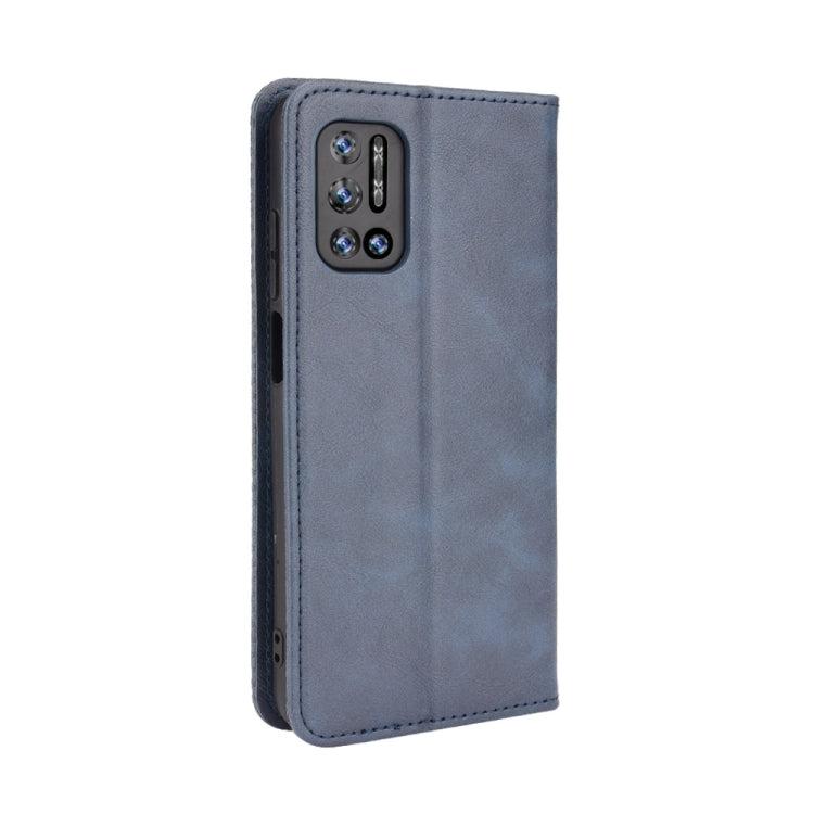 For Doogee N40 Pro Magnetic Buckle Retro Pattern Horizontal Flip Leather Case with Holder & Card Slot & Wallet(Blue) - More Brand by PMC Jewellery | Online Shopping South Africa | PMC Jewellery | Buy Now Pay Later Mobicred