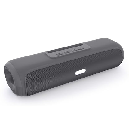 NewRixing NR-2027 TWS Long Bar Shaped Bluetooth Speaker with Mobile Phone Holder(Grey) - Desktop Speaker by NewRixing | Online Shopping South Africa | PMC Jewellery | Buy Now Pay Later Mobicred