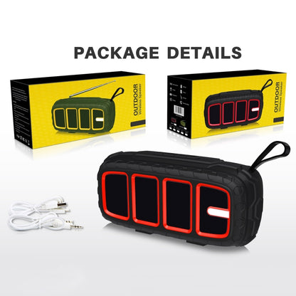 NewRixing NR-5018 Outdoor Portable Bluetooth Speaker, Support Hands-free Call / TF Card / FM / U Disk(Black) - Desktop Speaker by NewRixing | Online Shopping South Africa | PMC Jewellery | Buy Now Pay Later Mobicred