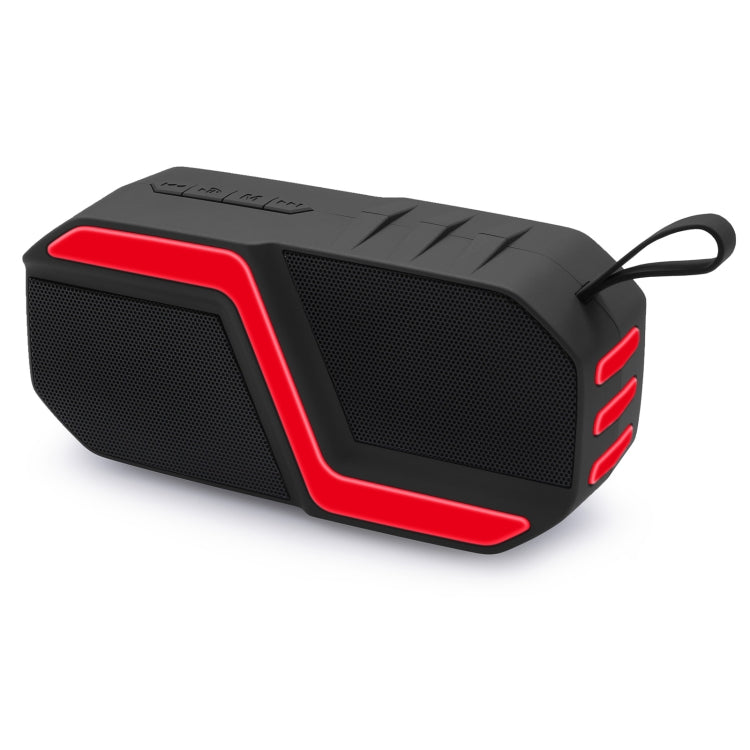 NewRixing NR-5019 Outdoor Portable Bluetooth Speaker, Support Hands-free Call / TF Card / FM / U Disk(Red) - Desktop Speaker by NewRixing | Online Shopping South Africa | PMC Jewellery | Buy Now Pay Later Mobicred