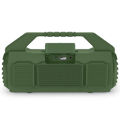 NewRixing NR-4025P with Screen Outdoor Splash-proof Water Portable Bluetooth Speaker, Support Hands-free Call / TF Card / FM / U Disk(Green) - Desktop Speaker by NewRixing | Online Shopping South Africa | PMC Jewellery | Buy Now Pay Later Mobicred