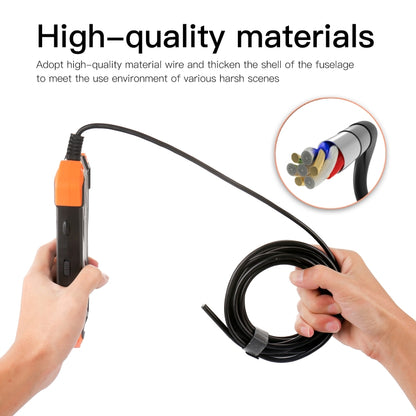 T20 4.3 inch IPS Color Screen 7.9mm Dual Cameras Waterproof Hard Cable Digital Endoscope, Length:10m(Black Orange) -  by PMC Jewellery | Online Shopping South Africa | PMC Jewellery | Buy Now Pay Later Mobicred