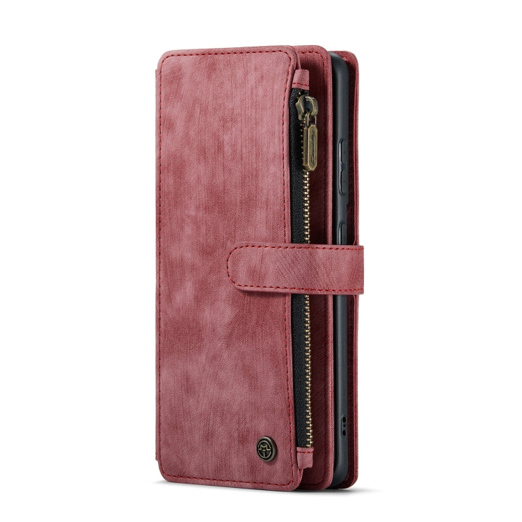 For Samsung Galaxy S20+ 5G CaseMe-C30 PU + TPU Multifunctional Horizontal Flip Leather Case with Holder & Card Slot & Wallet & Zipper Pocket(Red) - Galaxy Phone Cases by CaseMe | Online Shopping South Africa | PMC Jewellery | Buy Now Pay Later Mobicred