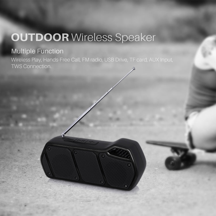 NewRixing NR-5011fm Outdoor Portable Bluetooth Speakerr, Support Hands-free Call / TF Card / FM / U Disk(Orange) - Desktop Speaker by NewRixing | Online Shopping South Africa | PMC Jewellery | Buy Now Pay Later Mobicred