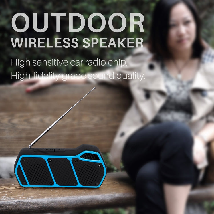 NewRixing NR-5011fm Outdoor Portable Bluetooth Speakerr, Support Hands-free Call / TF Card / FM / U Disk(Black) - Desktop Speaker by NewRixing | Online Shopping South Africa | PMC Jewellery | Buy Now Pay Later Mobicred