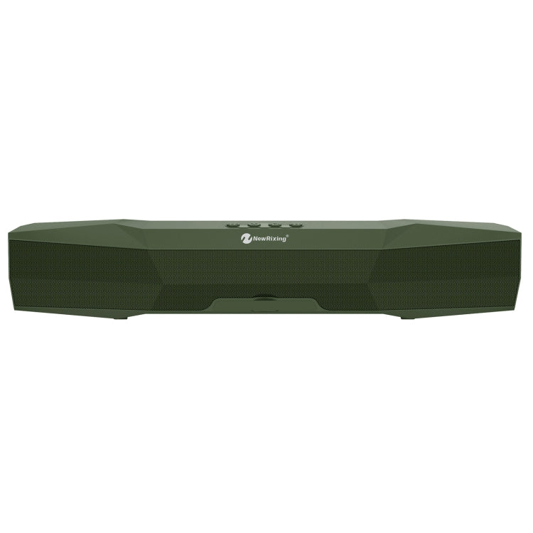 NewRixing NR-7011 Outdoor Portable Bluetooth Speaker with Phone Holder, Support Hands-free Call / TF Card / FM / U Disk(Green) - Desktop Speaker by NewRixing | Online Shopping South Africa | PMC Jewellery | Buy Now Pay Later Mobicred