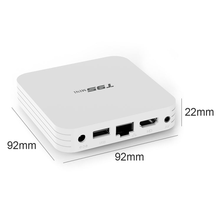 T95MINI 4K HD Network TV Set Top Box, Android 10.0, Allwinner H313 Quad Core 64-bit Cortex-A53, 1GB + 8GB, Support 2.4G WiFi, HDMI, AV, LAN, USB 2.0, US Plug - Allwinner H3 by PMC Jewellery | Online Shopping South Africa | PMC Jewellery | Buy Now Pay Later Mobicred