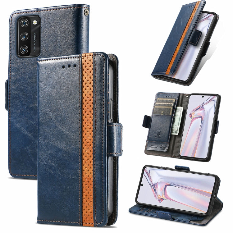 For Blackview A100 CaseNeo Business Splicing Dual Magnetic Buckle Horizontal Flip PU Leather Case with Holder & Card Slots & Wallet(Blue) - More Brand by PMC Jewellery | Online Shopping South Africa | PMC Jewellery | Buy Now Pay Later Mobicred