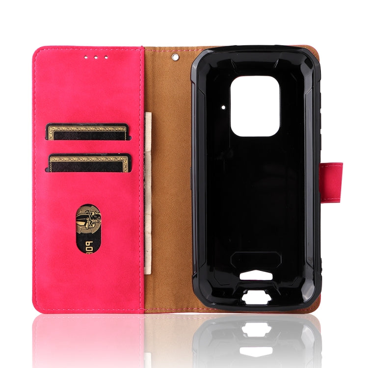 For Doogee S59 / S59 Pro Solid Color Skin Feel Magnetic Buckle Horizontal Flip Calf Texture PU Leather Case with Holder & Card Slots & Wallet(Rose Red) - More Brand by PMC Jewellery | Online Shopping South Africa | PMC Jewellery | Buy Now Pay Later Mobicred