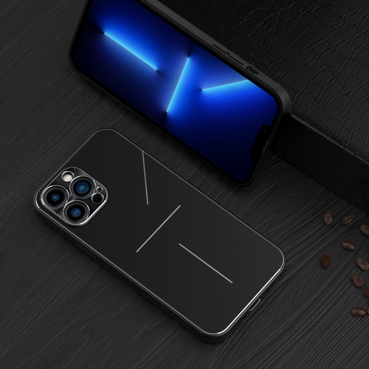 For iPhone 11 Pro R-JUST RJ-52 3-Line Style Metal TPU Shockproof Protective Case (Black) - free shipping - PMC TechLife - Order now!