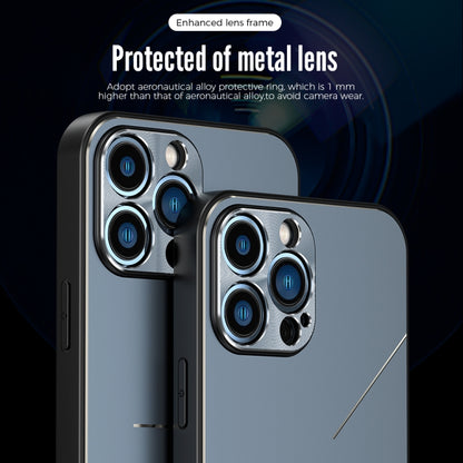 For iPhone 11 Pro Max R-JUST RJ-52 3-Line Style Metal TPU Shockproof Protective Case (Black) - iPhone 11 Pro Max Cases by R-JUST | Online Shopping South Africa | PMC Jewellery