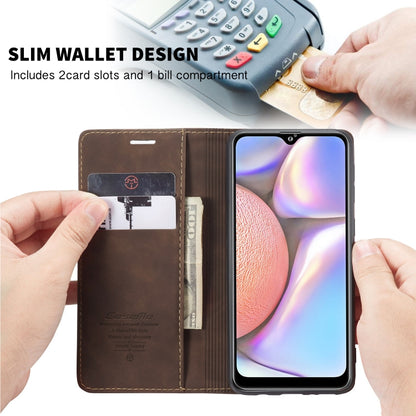 For Galaxy A10s CaseMe-013 Multifunctional Horizontal Flip Leather Case with Card Slot & Holder & Wallet(Coffee) - Galaxy Phone Cases by CaseMe | Online Shopping South Africa | PMC Jewellery | Buy Now Pay Later Mobicred