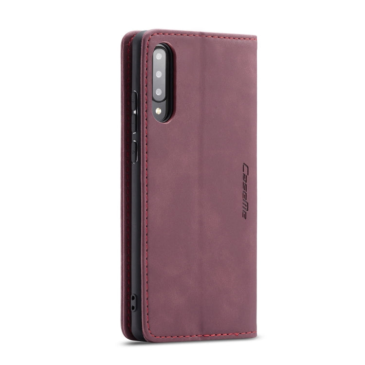 For Galaxy A70s CaseMe-013 Multifunctional Horizontal Flip Leather Case with Card Slot & Holder & Wallet(Wine Red) - Galaxy Phone Cases by CaseMe | Online Shopping South Africa | PMC Jewellery | Buy Now Pay Later Mobicred