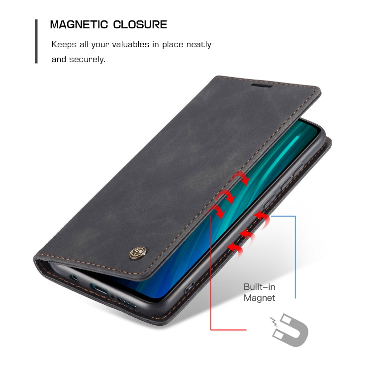 For Xiaomi Redmi Note 8 Pro CaseMe-013 Multifunctional Horizontal Flip Leather Case with Card Slot & Holder & Wallet(Black) - Xiaomi Cases by CaseMe | Online Shopping South Africa | PMC Jewellery | Buy Now Pay Later Mobicred