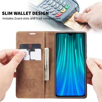 For Xiaomi Redmi Note 8 Pro CaseMe-013 Multifunctional Horizontal Flip Leather Case with Card Slot & Holder & Wallet(Brown) - Xiaomi Cases by CaseMe | Online Shopping South Africa | PMC Jewellery | Buy Now Pay Later Mobicred